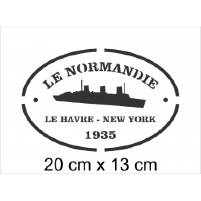 Pochoir Le Normandie