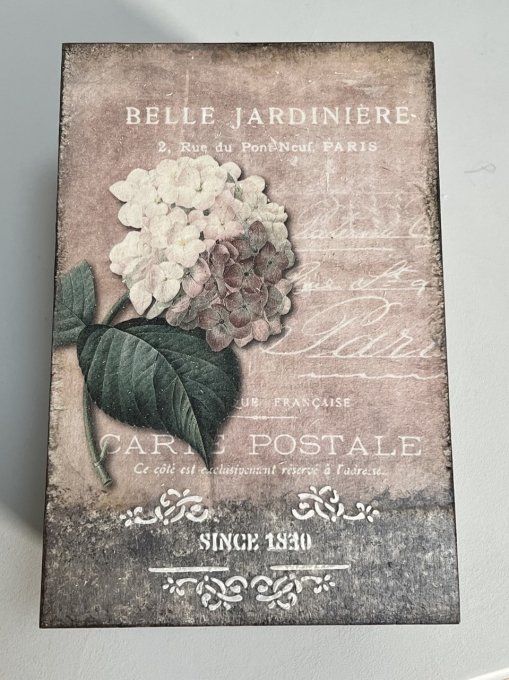 Papier de Riz Carte Postale Hortensias R0984
