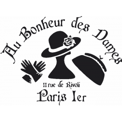 Pochoir Au Bonheur des Dames