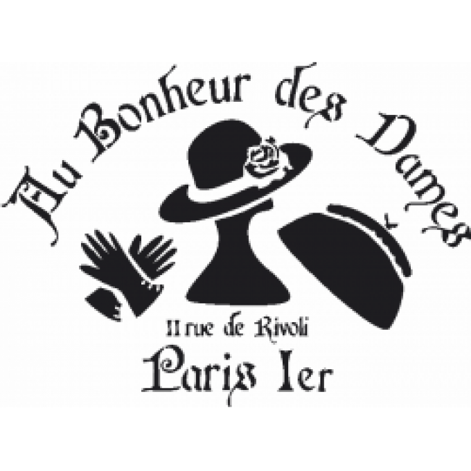 Pochoir Au Bonheur des Dames