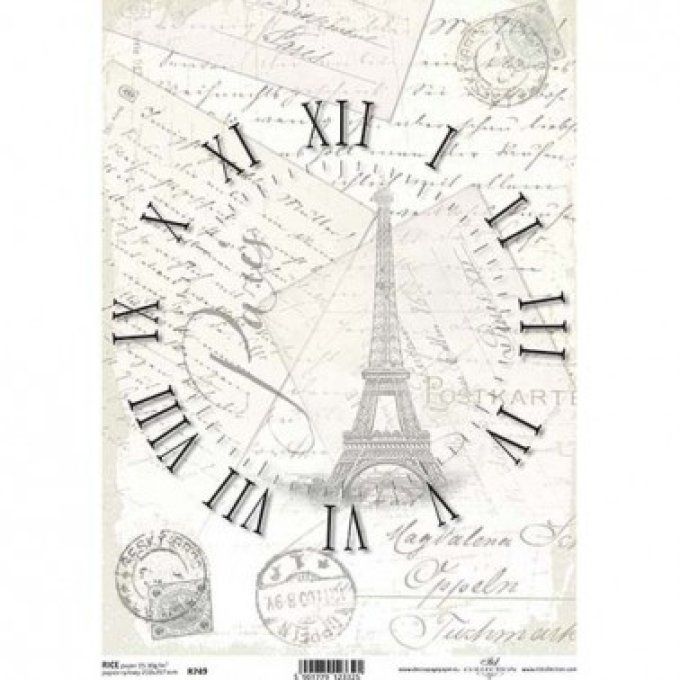 Papier de Riz A l'heure de Paris R0749