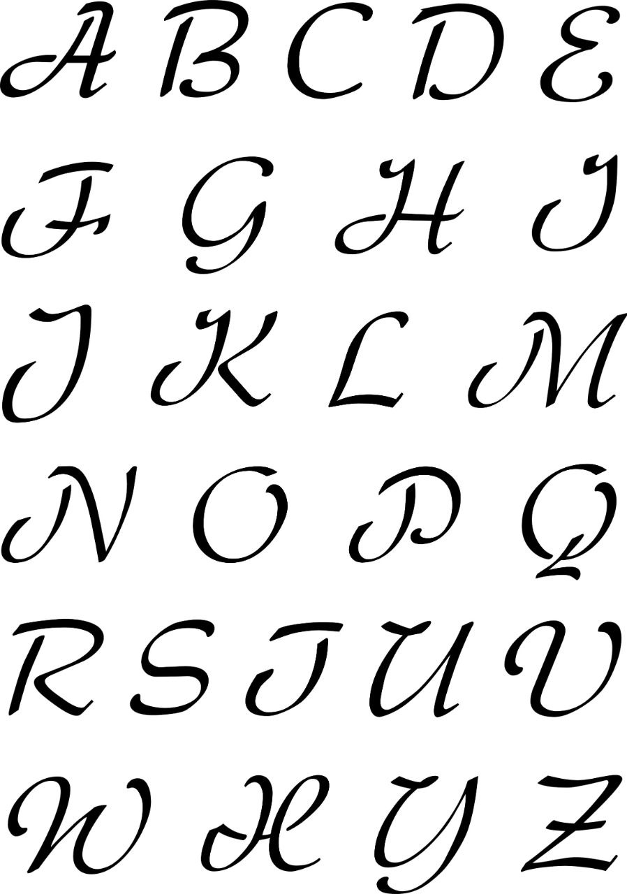 Alphabet Camaëlle Majuscules