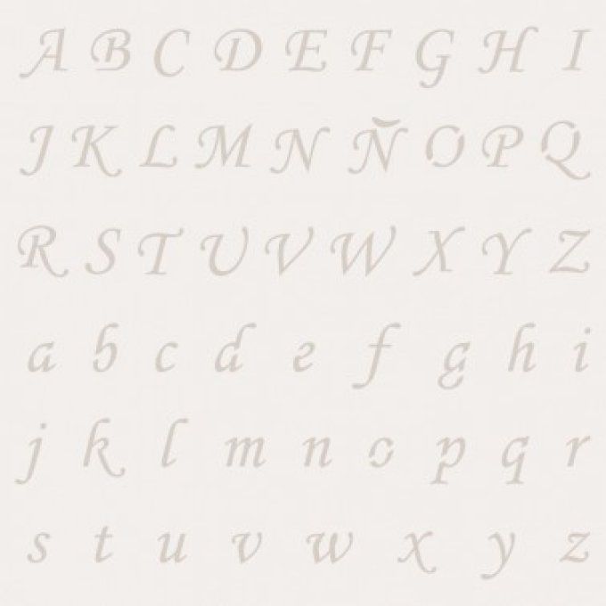 Pochoir Alphabétique n° 004