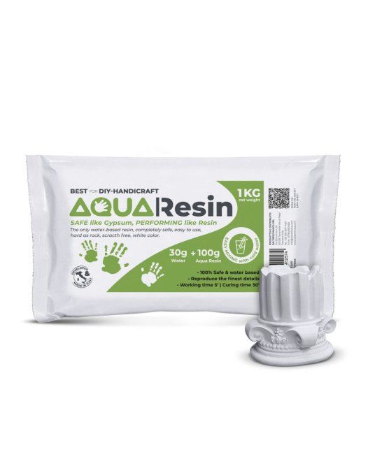 AQUA RESIN - Poudre de résine blanche à l'eau - Prise rapide