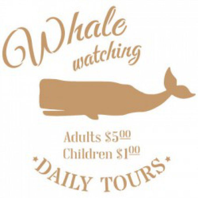 Pochoir Baleine Tours