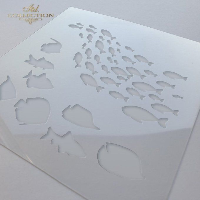 Pochoir Banc de poissons ST0228 B