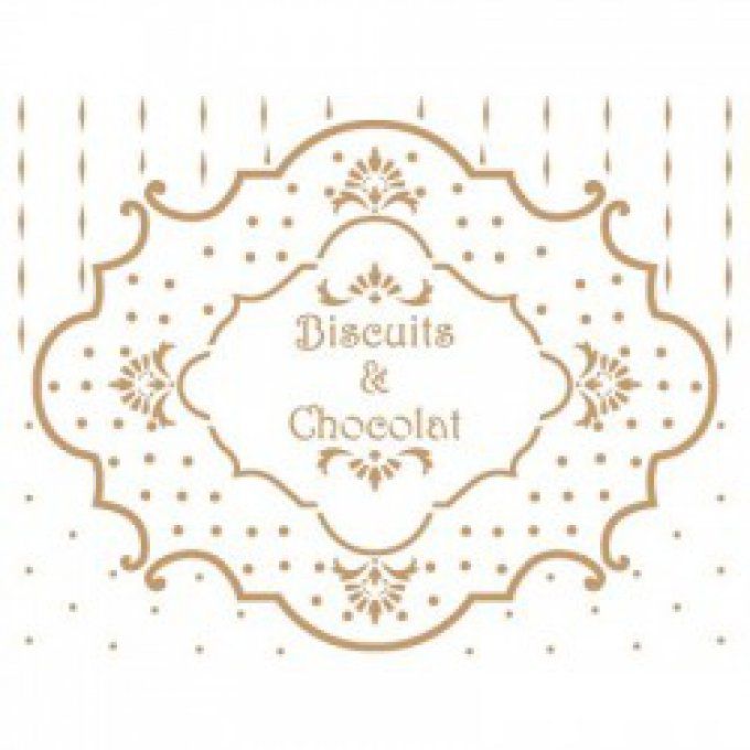 Pochoir Biscuits et Chocolat