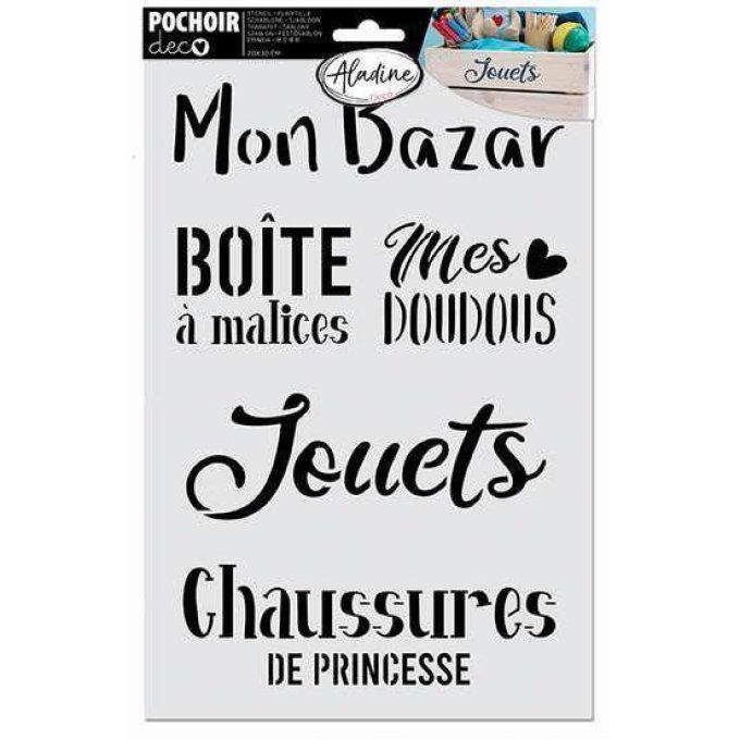 Pochoir Boite de rangement