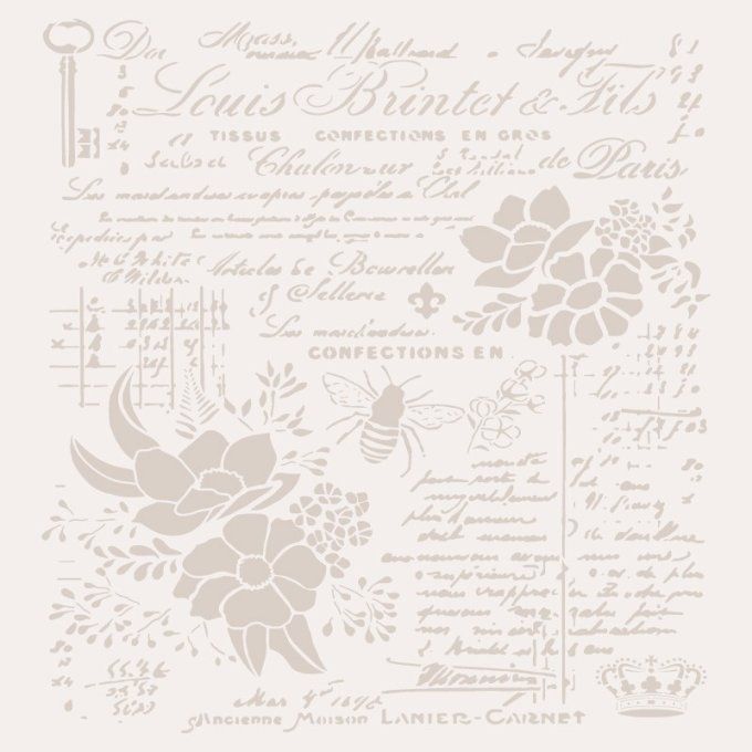 Pochoir Carnet Botanique