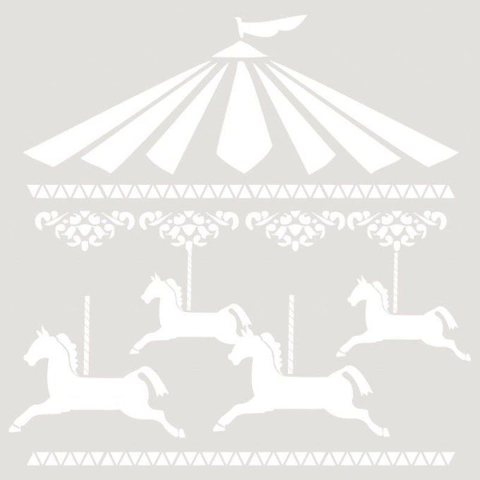 Pochoir Carrousel 