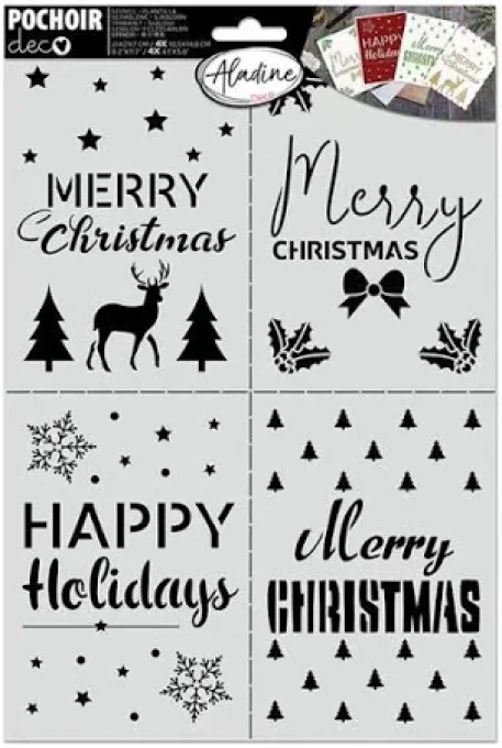 Pochoir Cartes de Noël