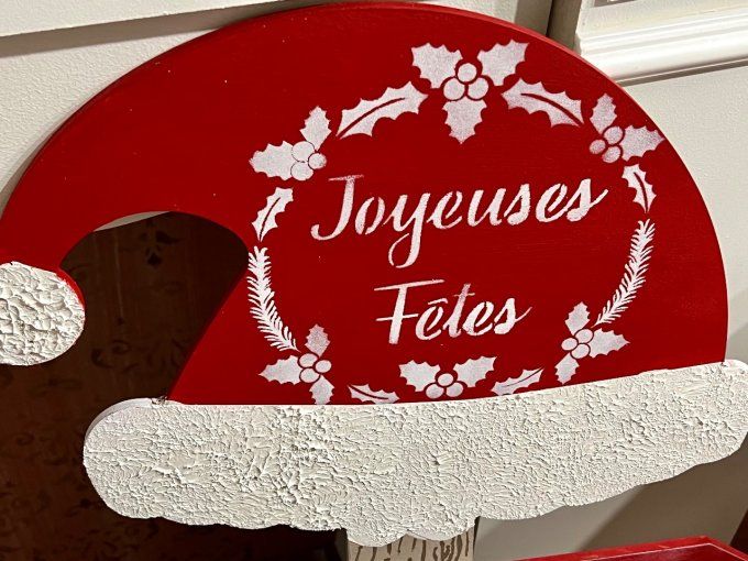 Pochoir Couronne Joyeuses Fêtes