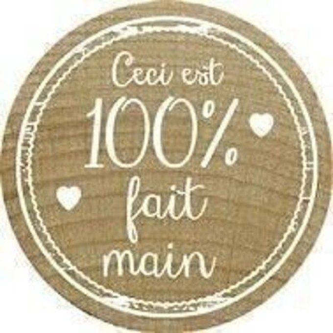 Tampon Ceci est 100 % fait main