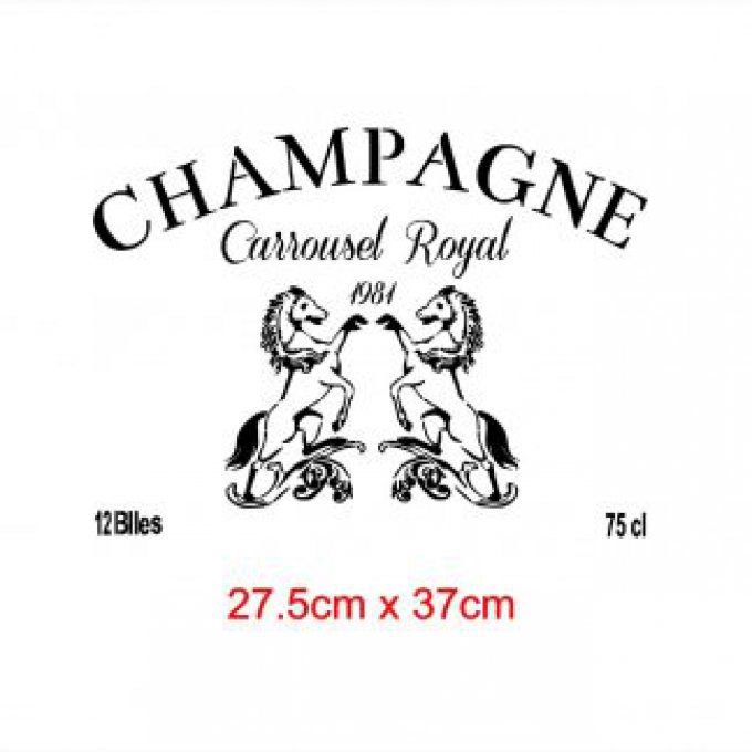 Pochoir Champagne
