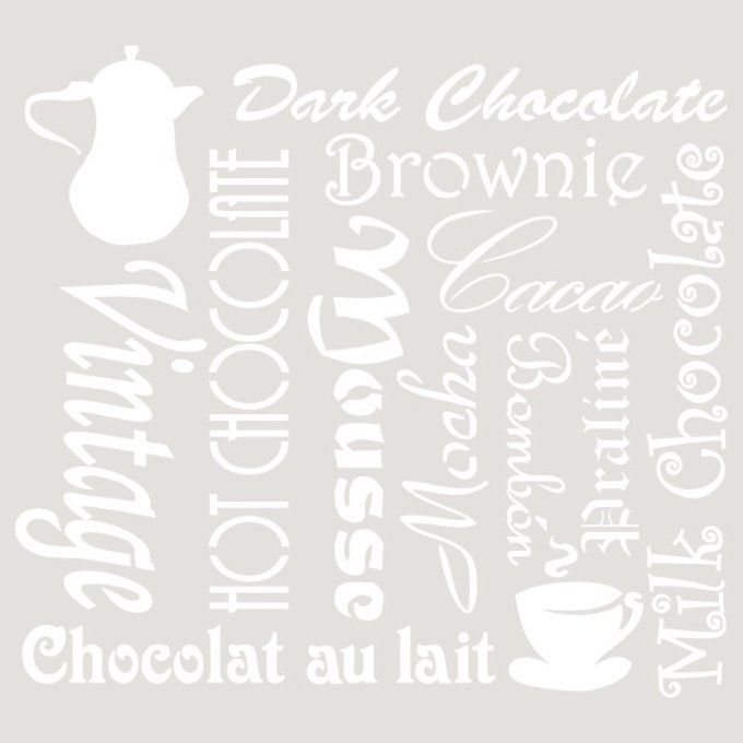Pochoir Chocolatière