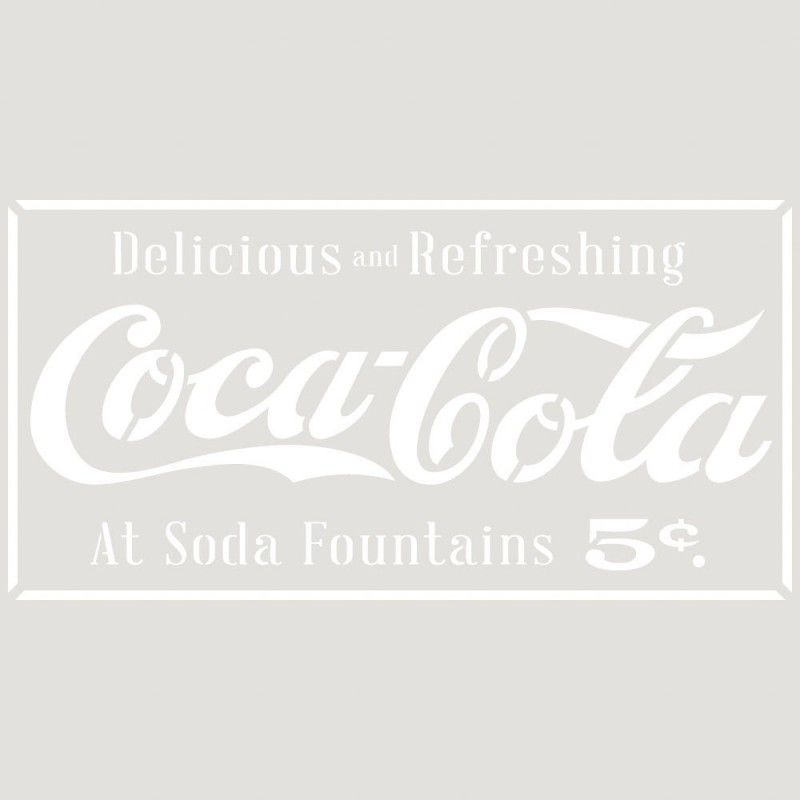 Pochoir Coca-Cola Vintage