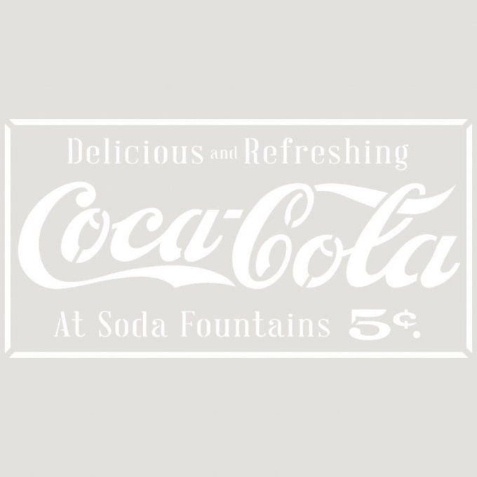 Pochoir Coca-Cola Vintage