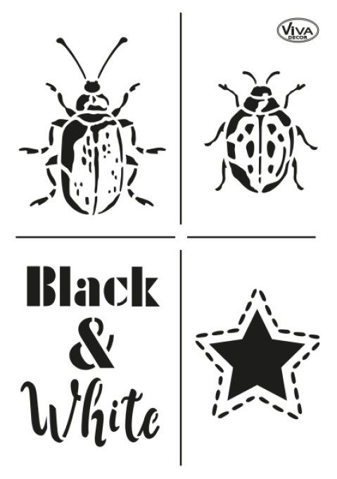 Pochoir Scarabée et Coccinelle