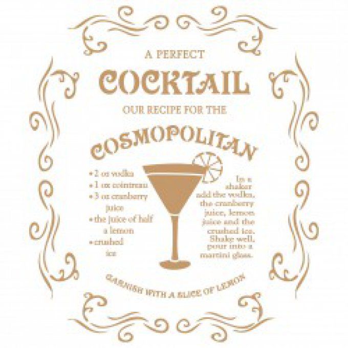 Pochoir Cocktail Cosmopolitan