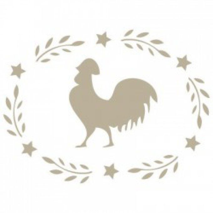 Pochoir Coq