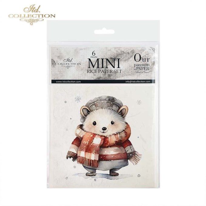 Papier de Riz Costumes d'hiver x 6 RSM103