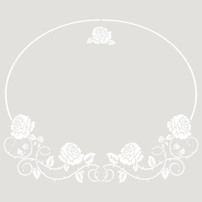 Pochoir Couronne de Fleurs