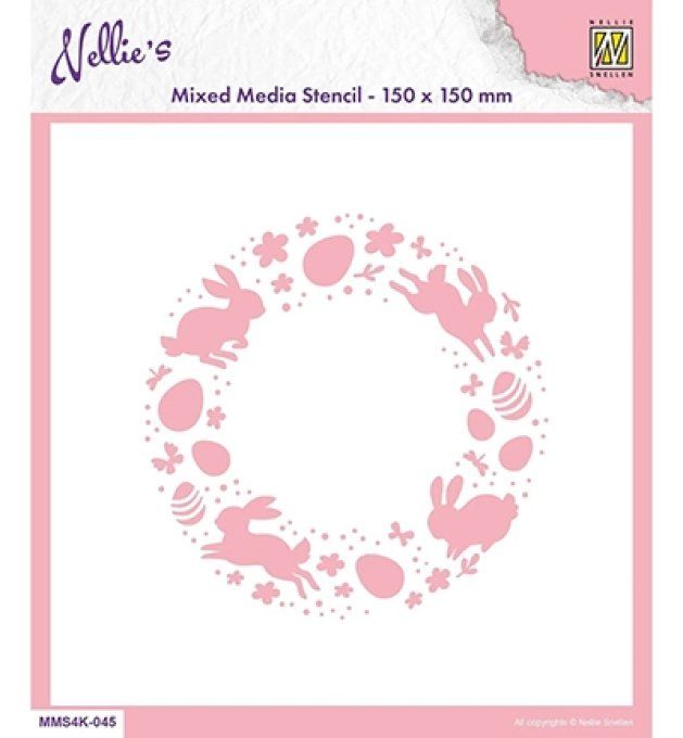 Pochoir Couronne de Pâques