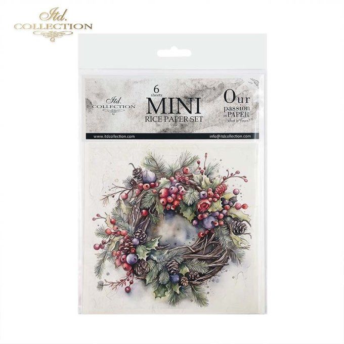 Papier de Riz Couronnes de Baies x 6 RSM099