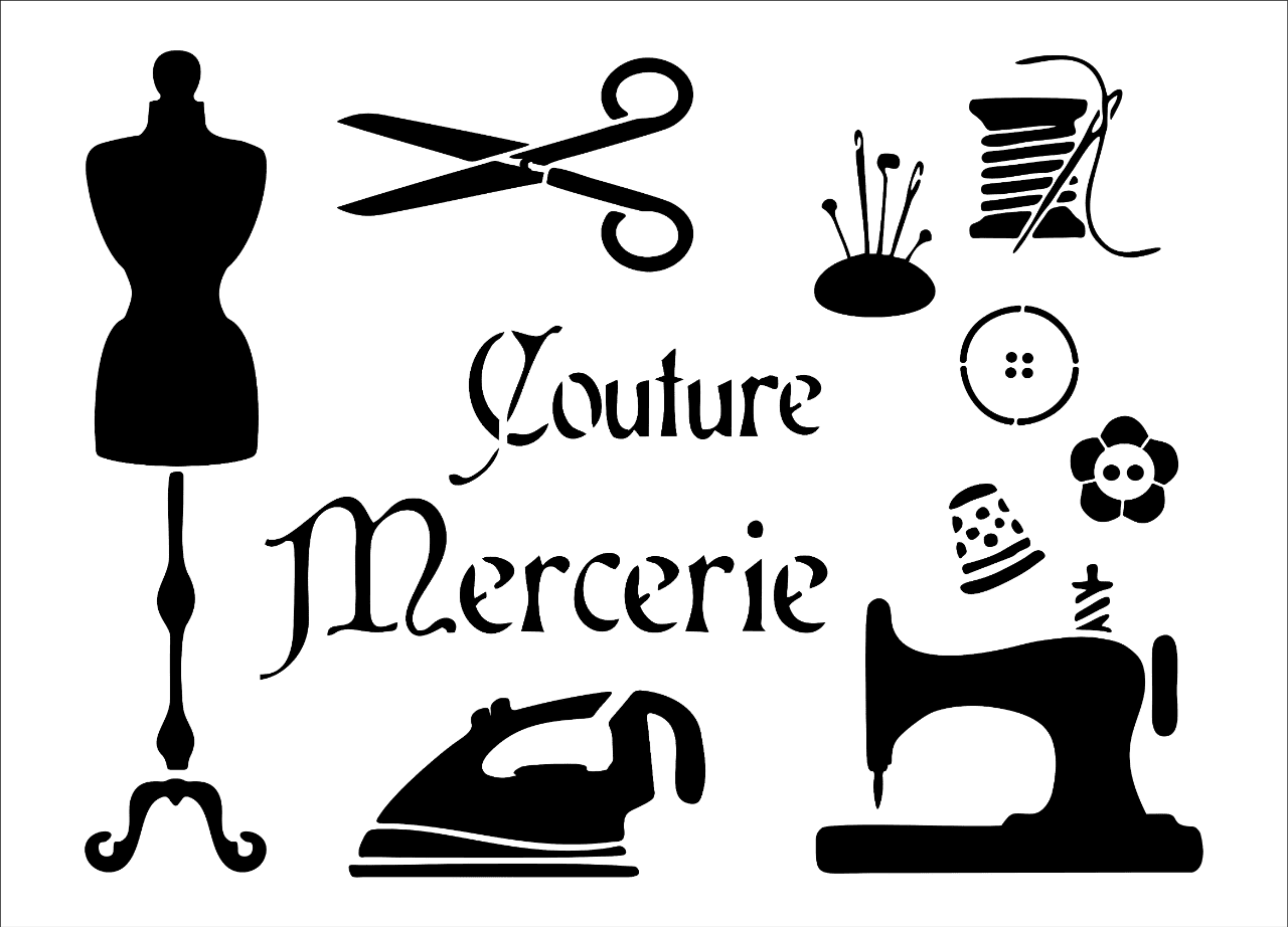 Pochoir Couture & Mercerie