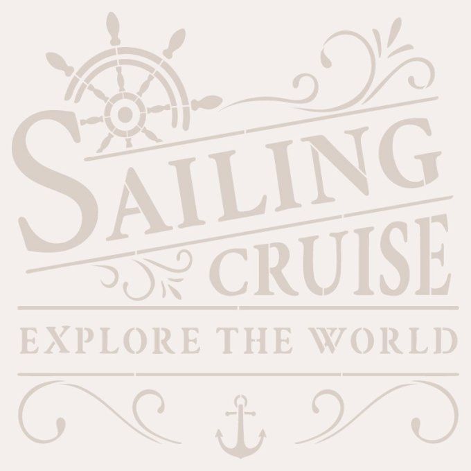 Pochoir Croisière