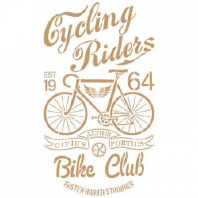 Pochoir Cycling Riders