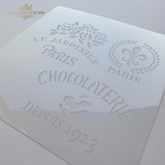 Pochoir Enseignes Fleuriste et Chocolaterie ST0033 B