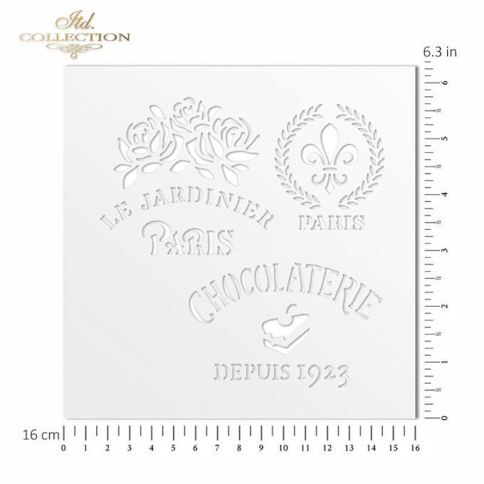 Pochoir Enseignes Fleuriste et Chocolaterie ST0033 B