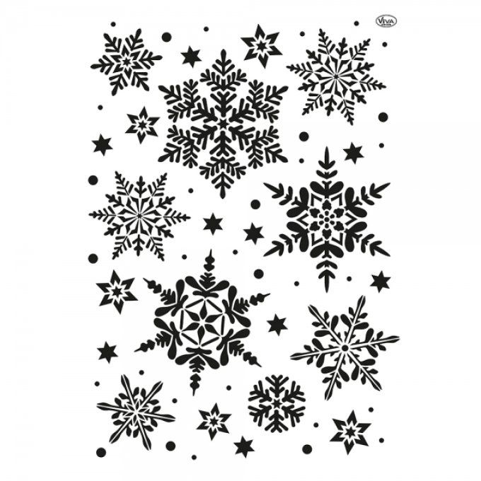 Pochoir Etoiles de neige