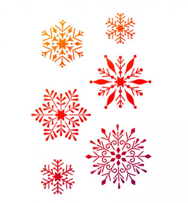 Pochoir Flocons