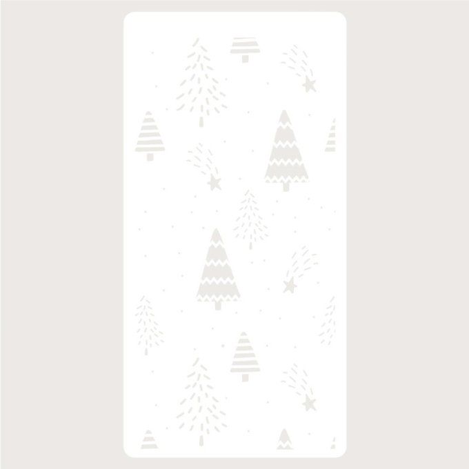 Pochoir Forêt de sapins