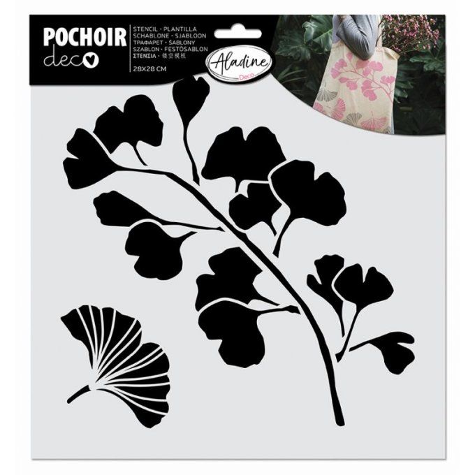 Pochoir Ginkgo
