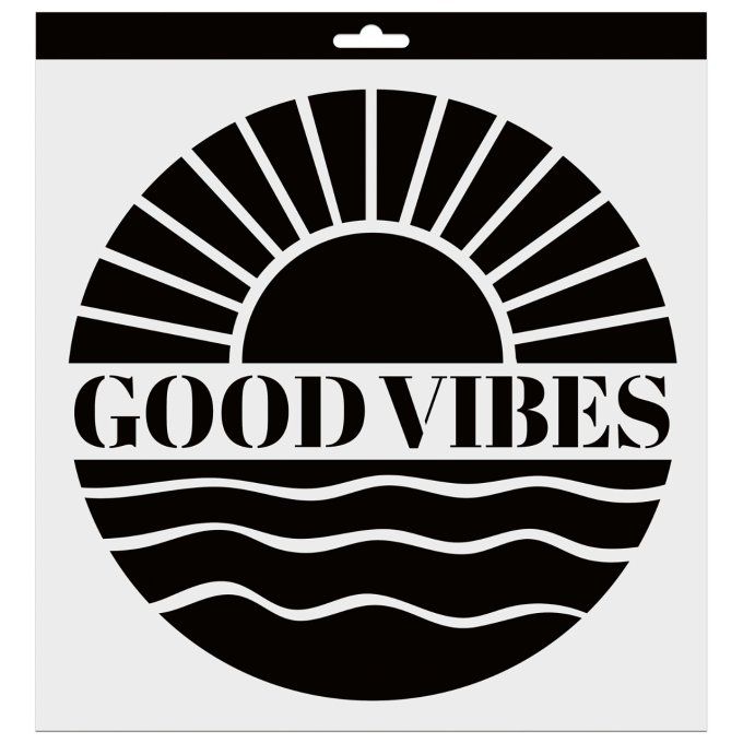 Pochoir Good Vibes