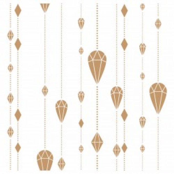 Pochoir Guirlande diamants