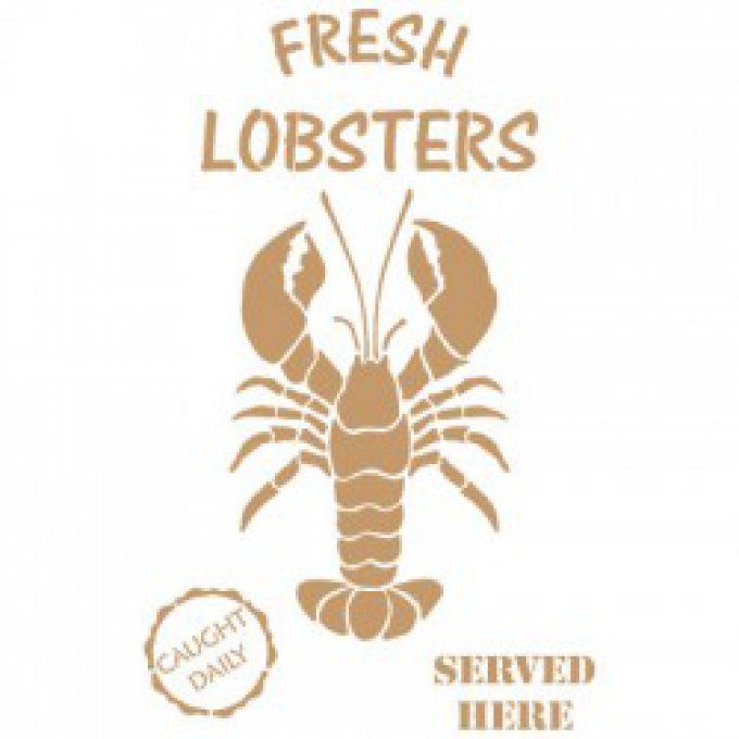 Pochoir Homard Frais