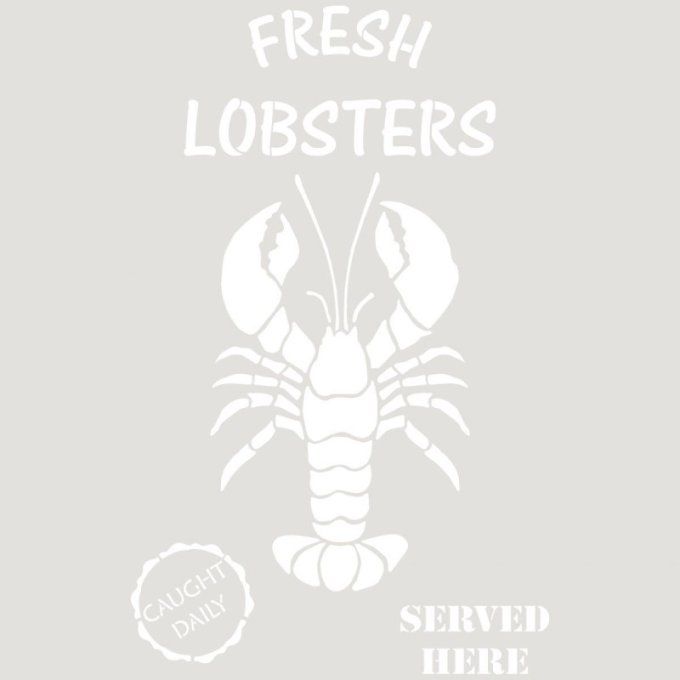 Pochoir Homard Frais