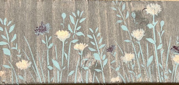 Pochoir Champ de fleurs