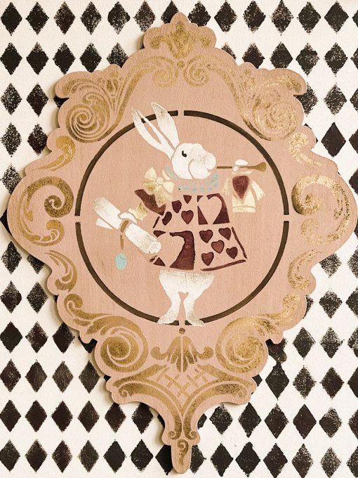 Pochoir Le Lapin d'Alice