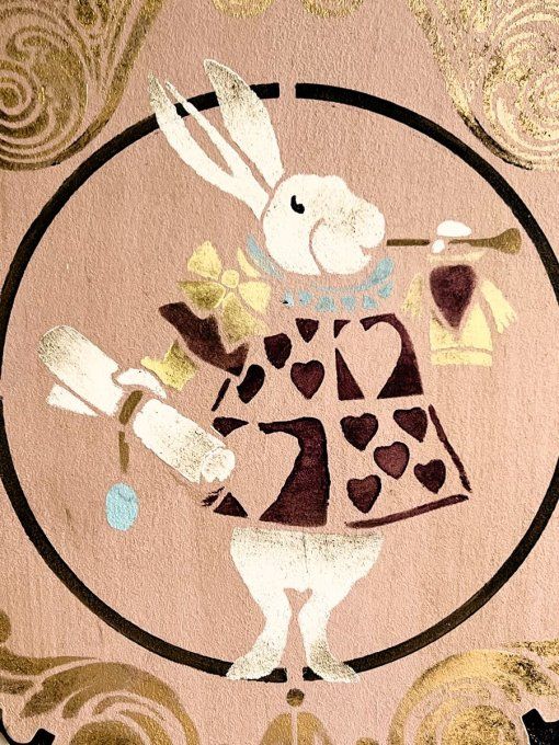 Pochoir Le Lapin d'Alice