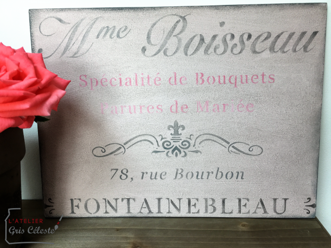 Pochoir Camaëlle Mme Boisseau