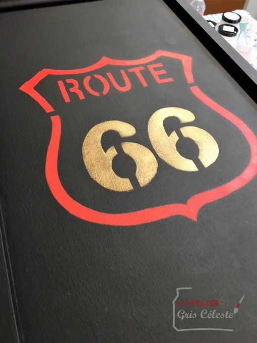 Pochoir Route 66
