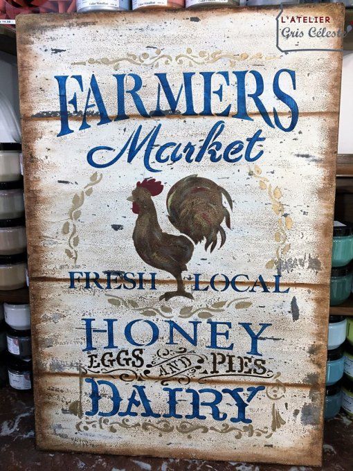 Pochoir Farmers Market Coq