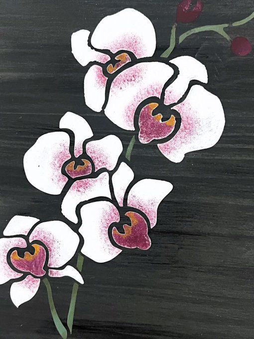 Pochoir Orchidée