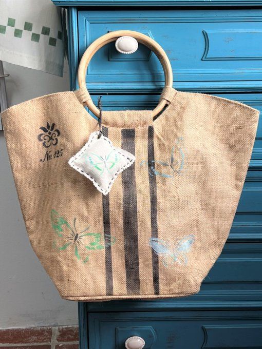 Sac cabas toile de jute Casual