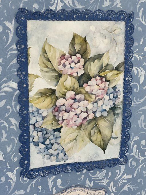 Papier de Riz Hortensias R2458